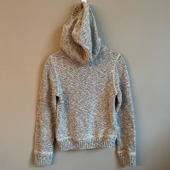 ROOTS salt and pepper knit hoodie Sz 4T - Picture 2 of 5
